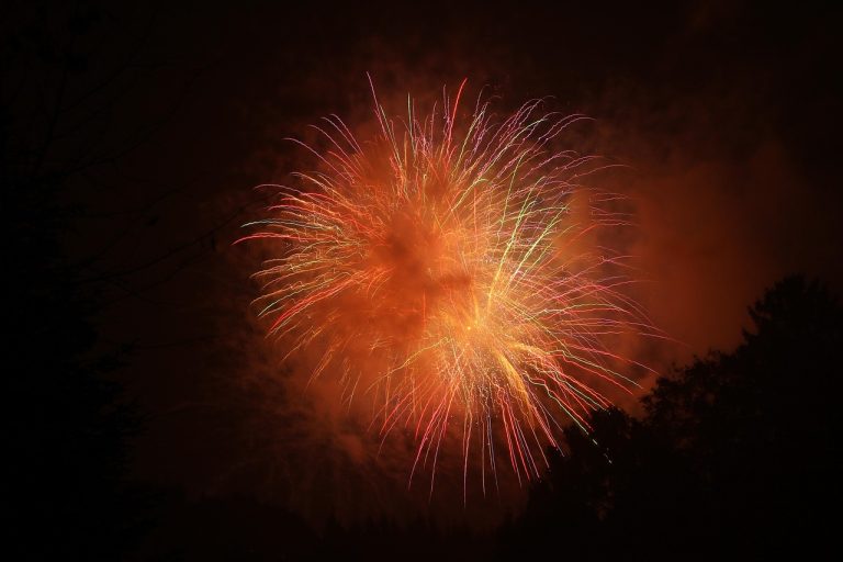 Foto van vuurwerk