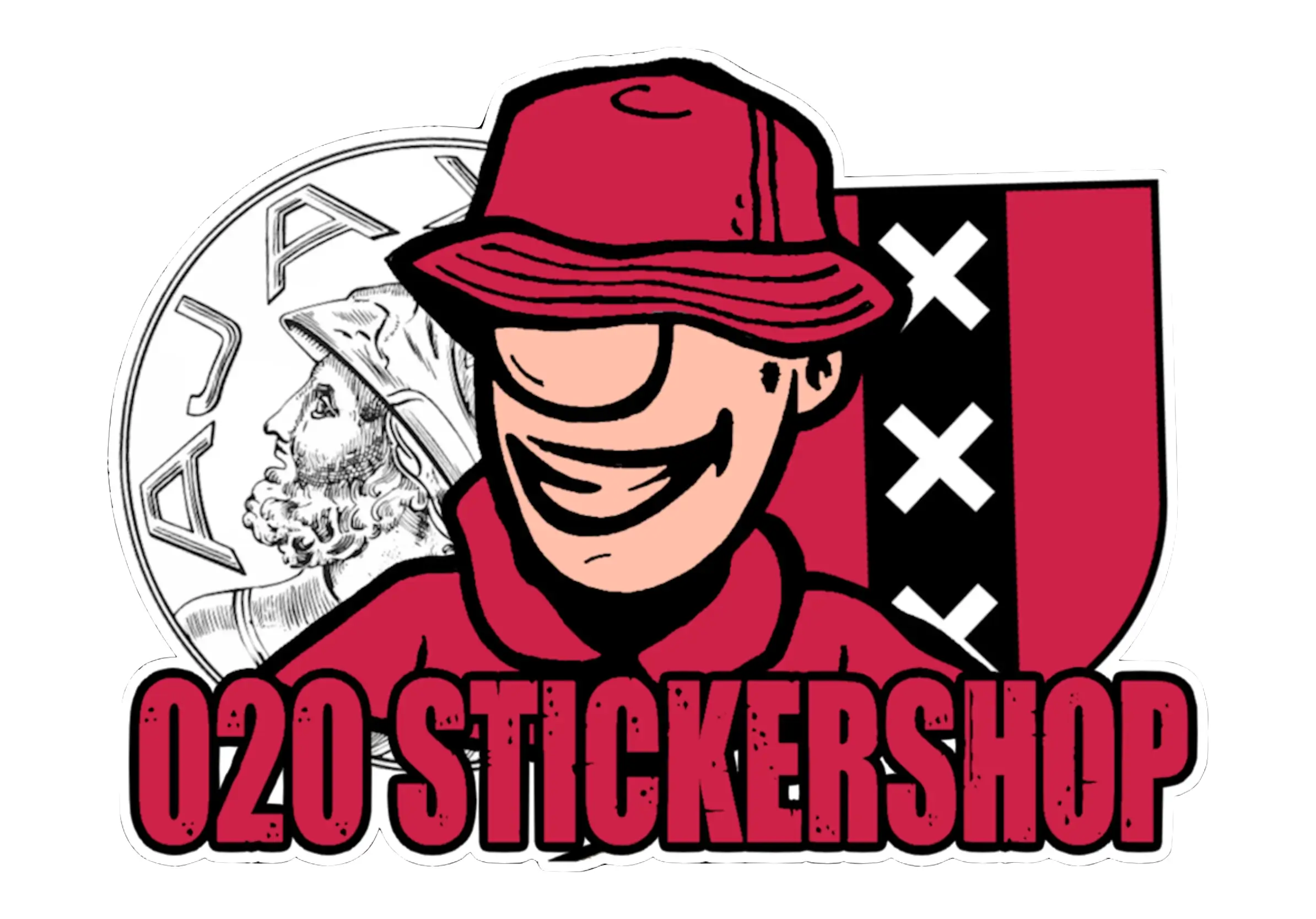 logo van de stickershop"020 -stickers"